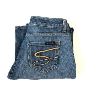 Seven7 Mid Rise Stretch Flare Jeans